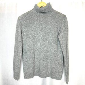 Talbot Cashmere Turtleneck Sweater, Size Small Minimalist Quiet Luxury Shine